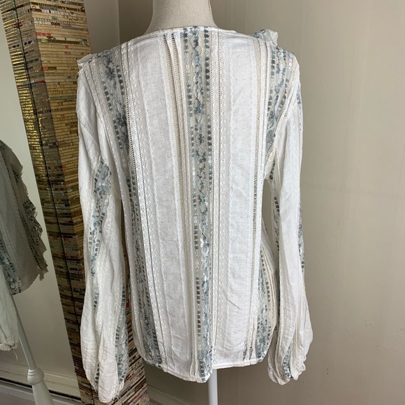 ZARA size small NWOT sheer ruffle top - Picture 4 of 8